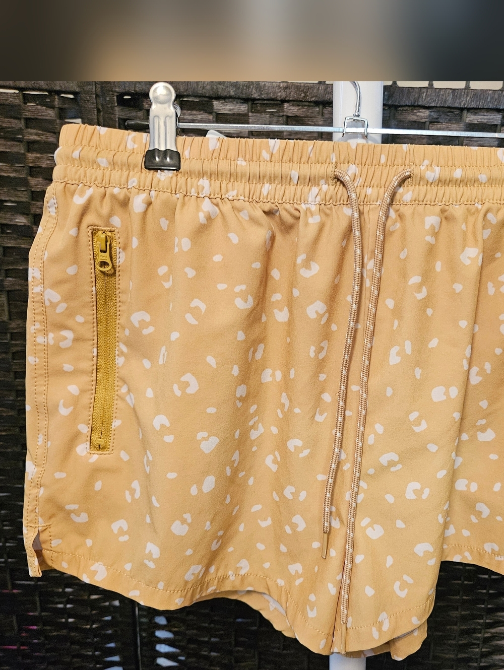 Billabong Cheetah Print Athletic Shorts